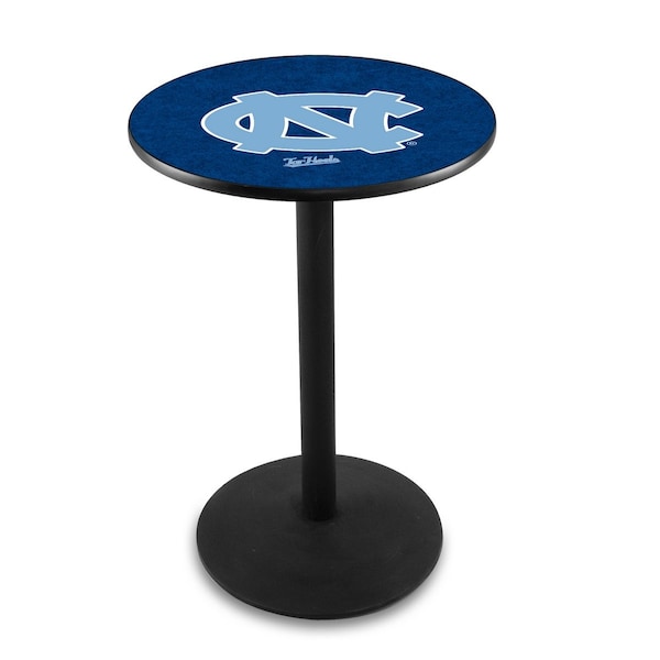 36" Blk Wrinkle North Carolina Pub Table
